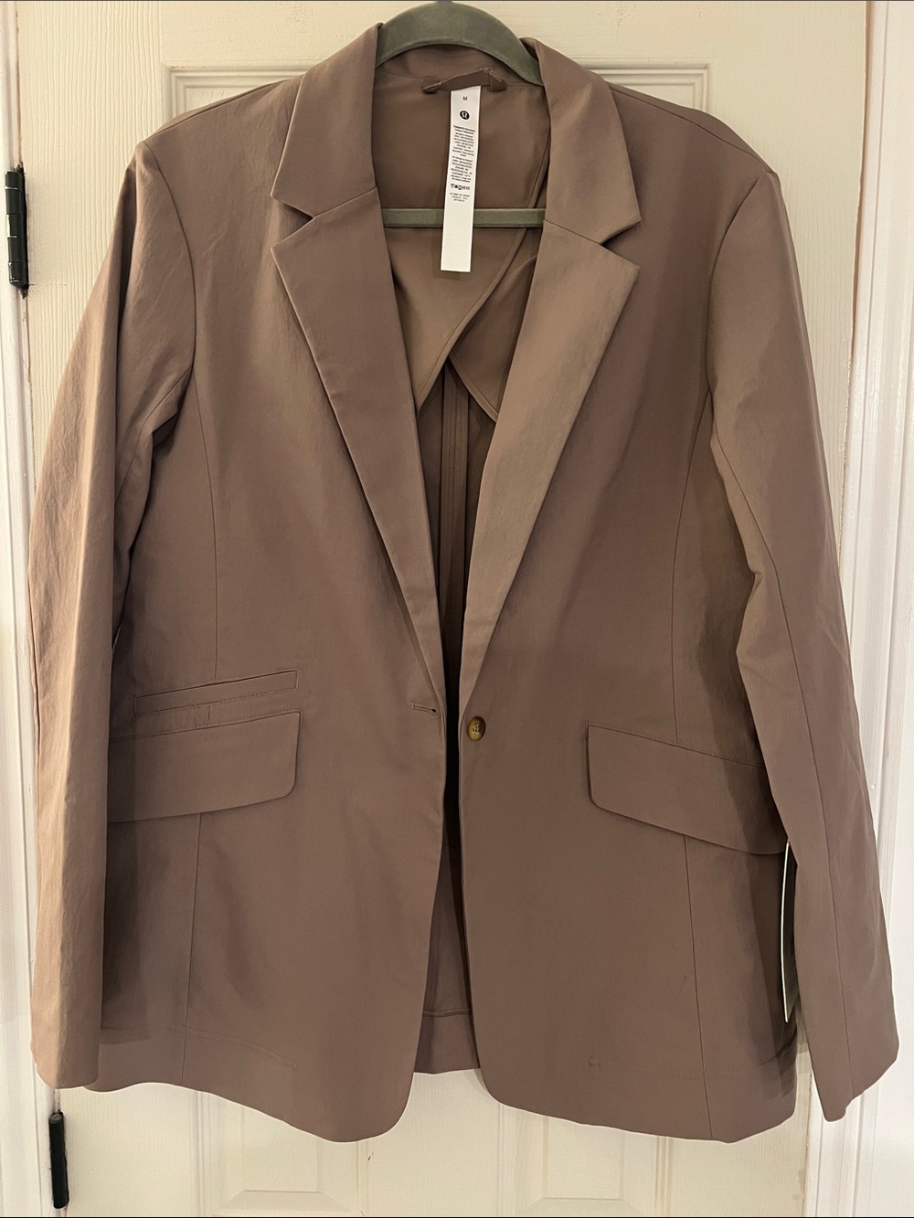 lululemon athletica Taupe Single-Button Blazer